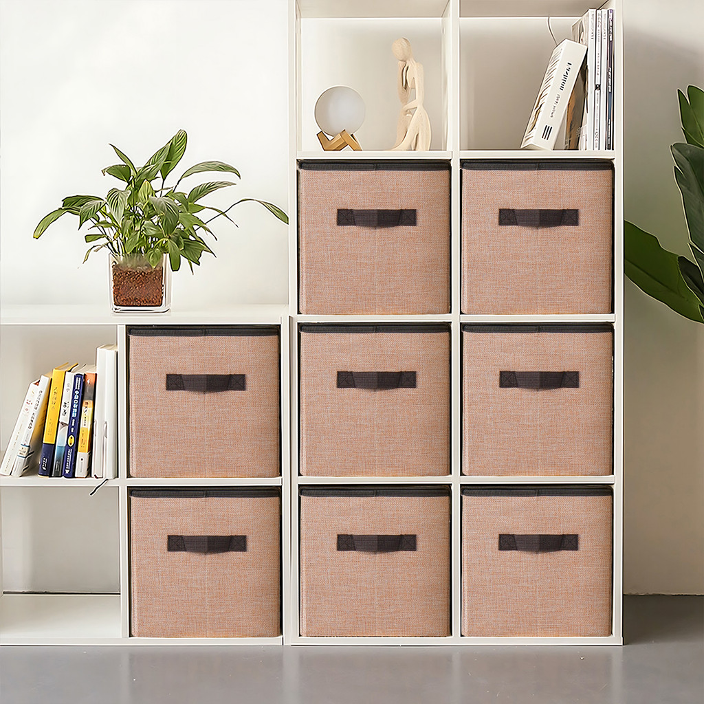 Foldable Linen Storage Box with Lid Dust-Proof for Wardrobe & Home ...