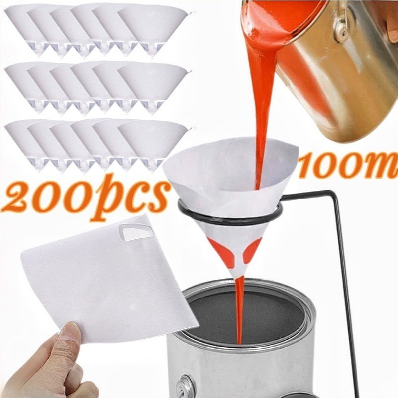 200pcs Paint Strainer Filter/Disposable Paint Filter Paper/Paint Spray ...
