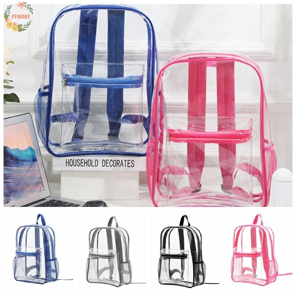 PEWANYZZ Transparent Backpack, Visible Large Capacity Clear Backpack ...