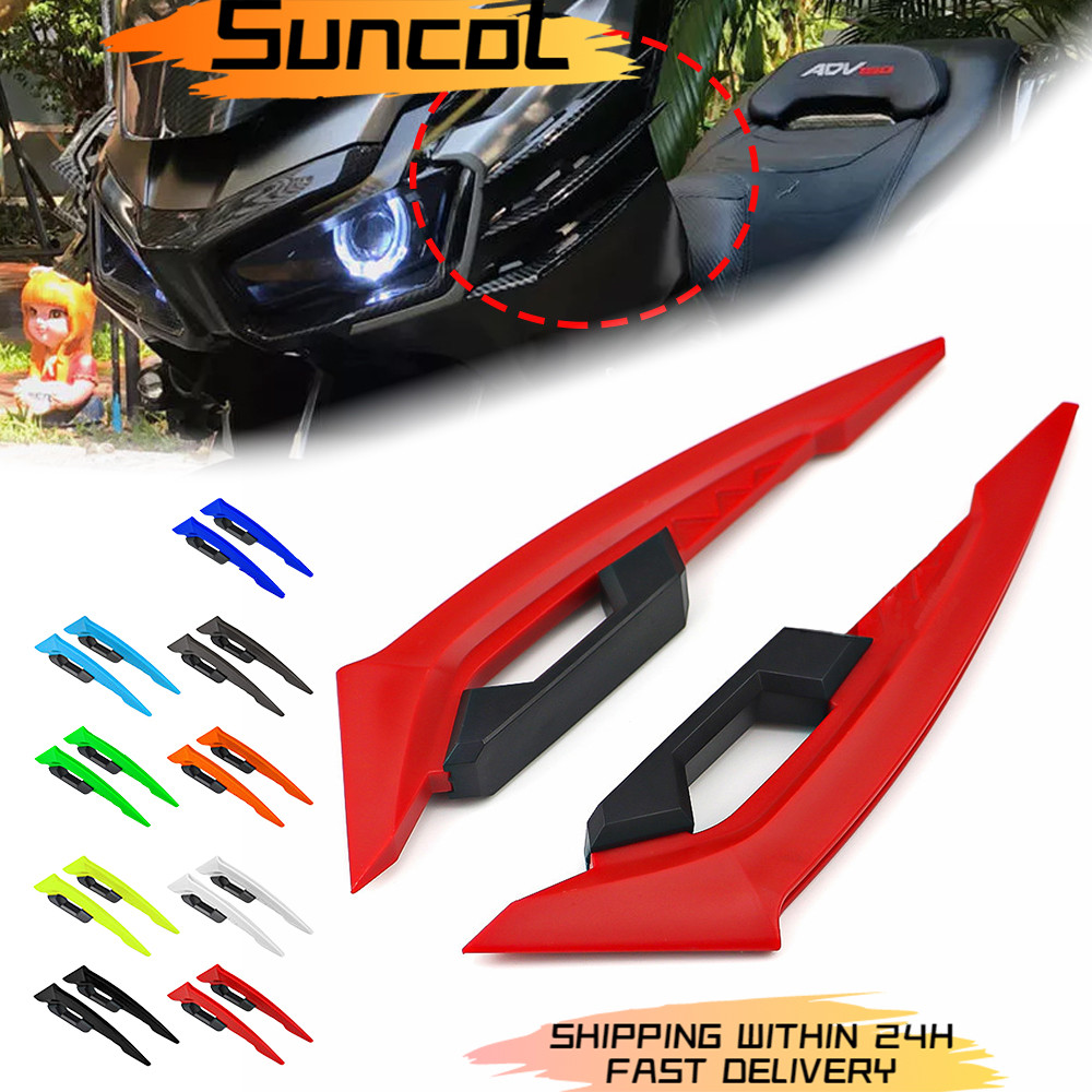 Aerodynamic Winglet for Motorcycle Motorbike Scooter Universal Shark ...