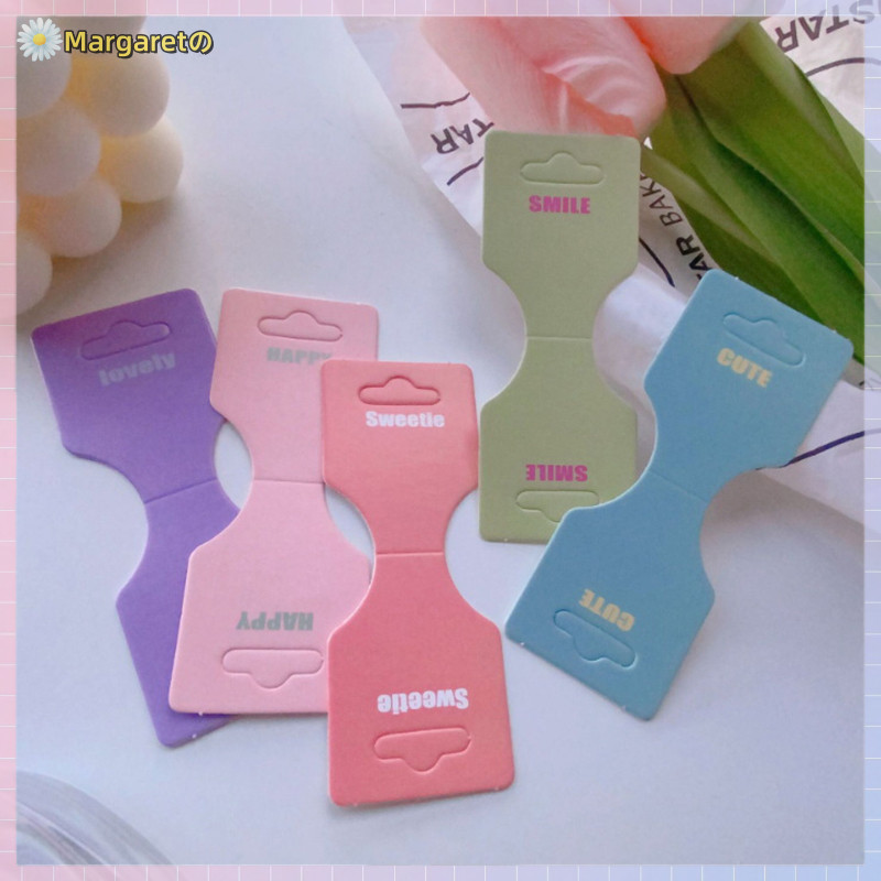 [Margaret] 50Pcs Colorful Half Folded Card Hair Accessories Cardboard ...