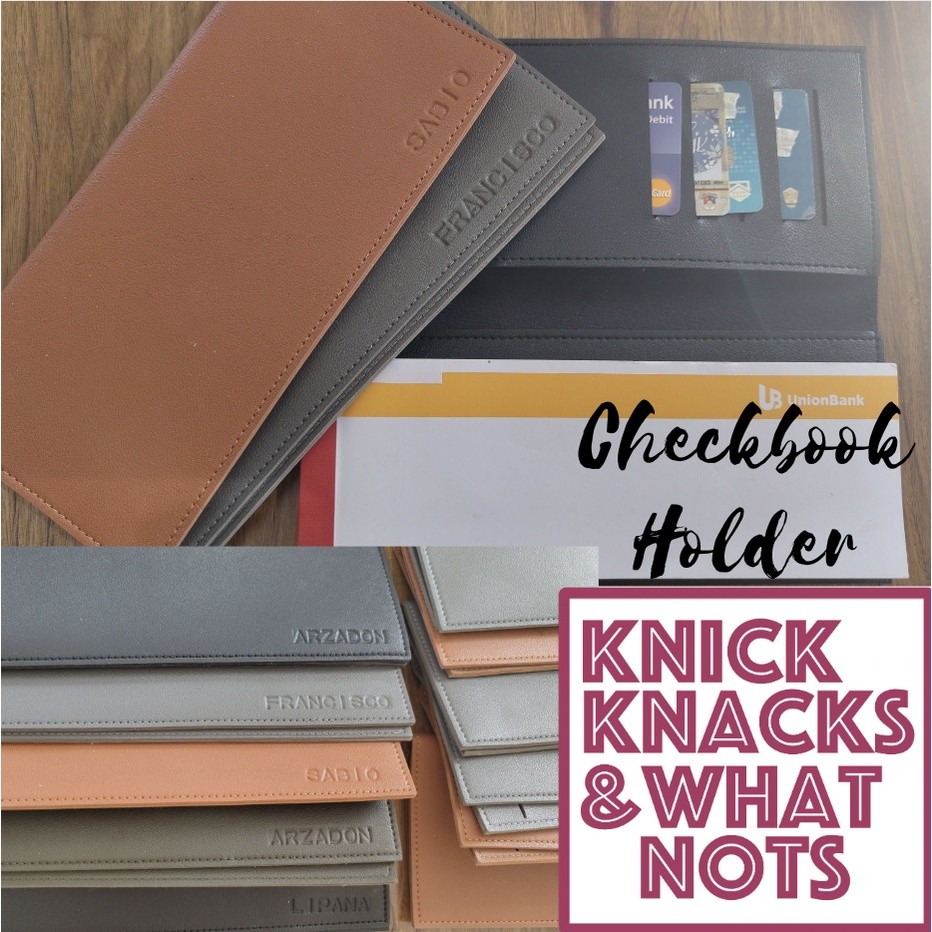 Personalized Checkbook Holder- FREE Name!!! | Shopee Philippines