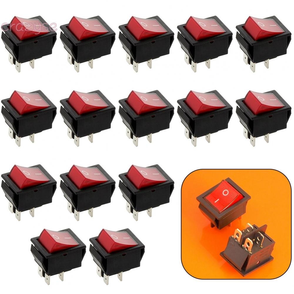 High Voltage and Current Rocker Switch 2 Position Premium DPST ...