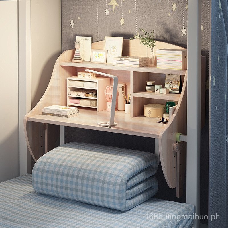 +++Dormitory Computer Desk College Student Dormitory Bed Desk Hanging ...