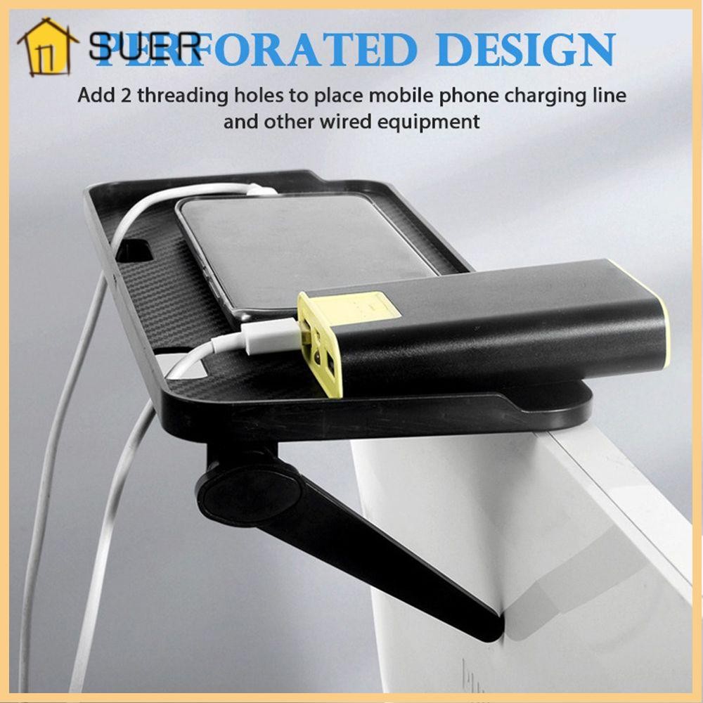SUER1EN Computer Top Holder Punch-free Rack Holder Screen Top Shelf ...
