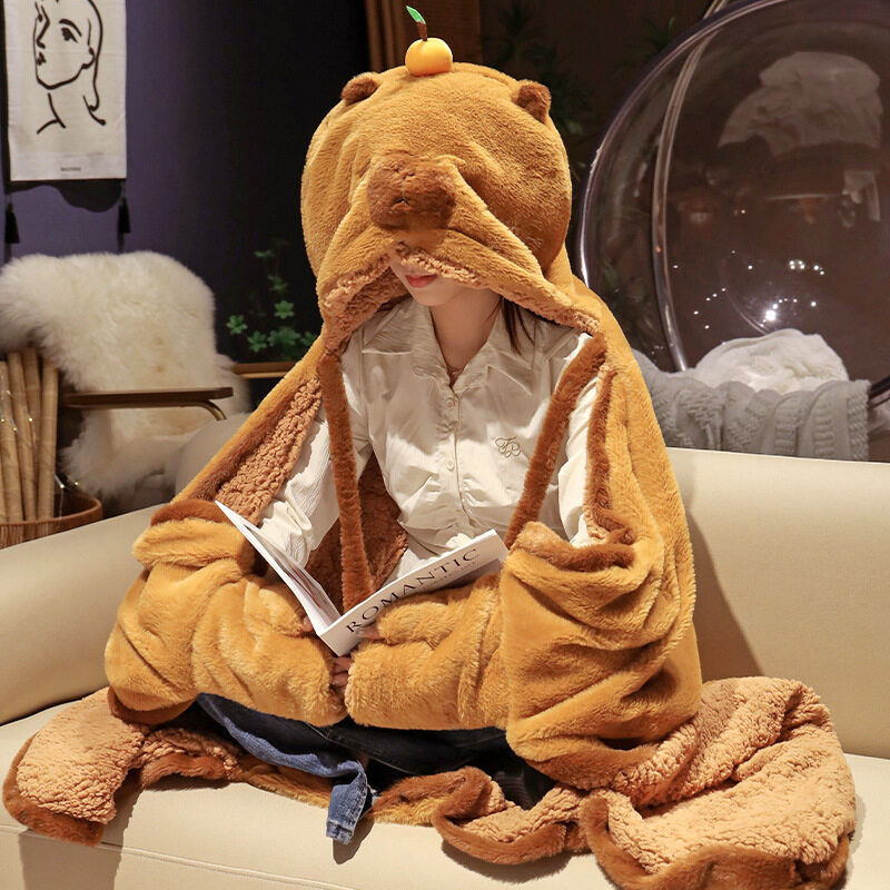AZIDWERYQ Capybara pyjama schattige en pluizige pyjamaset inclusief