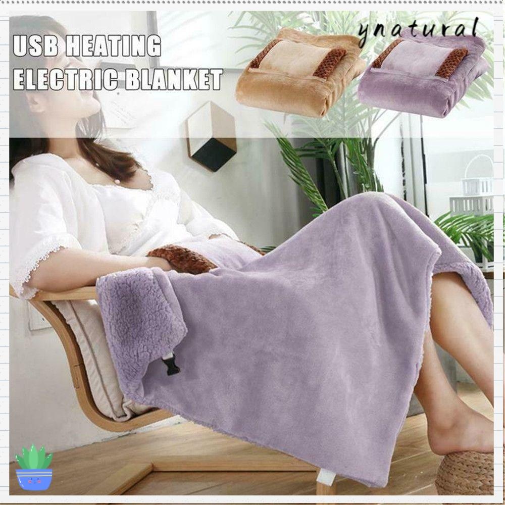 YNATURAL Electric Blanket, Washable USB Shawl Electric Heated Blanket