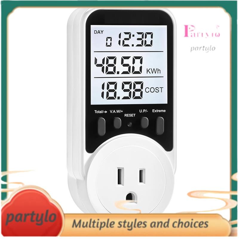 【Fast delivery】Watt Meter, Plugin Socket Power Meter, Wide Range