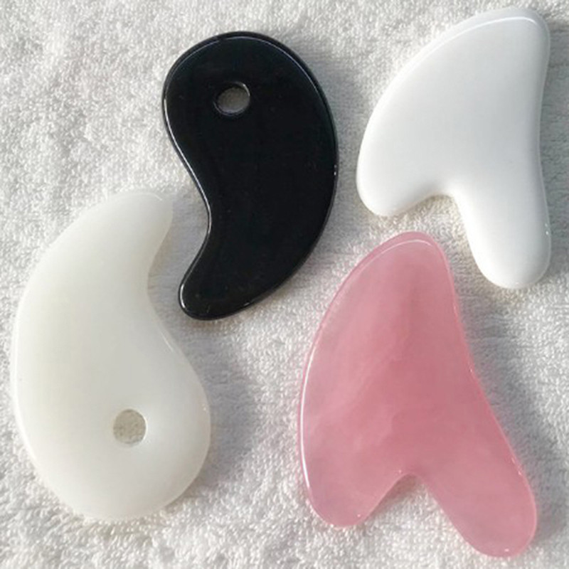 【Shines】 face gua sha board facial scraping scrapping plate face body