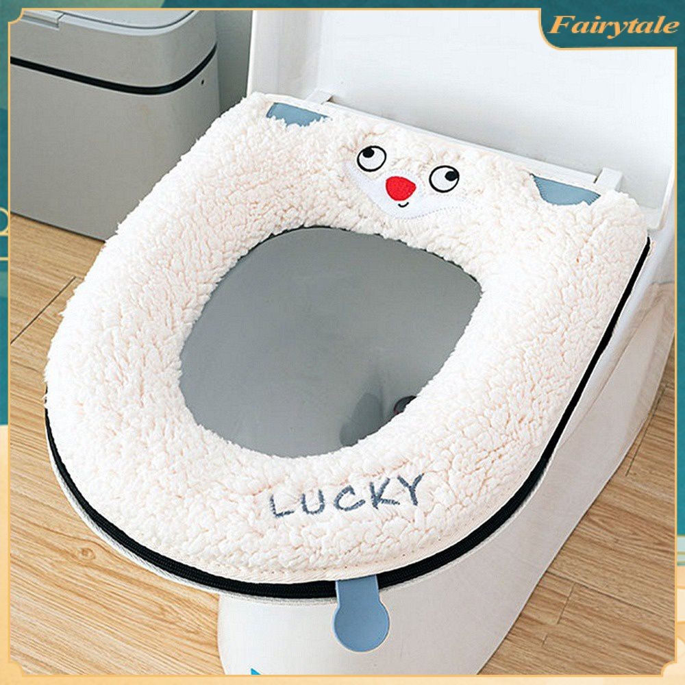 Thickened Toilet Mat Warm Toilet Seat Soft Skinfriendly Handle Toilet