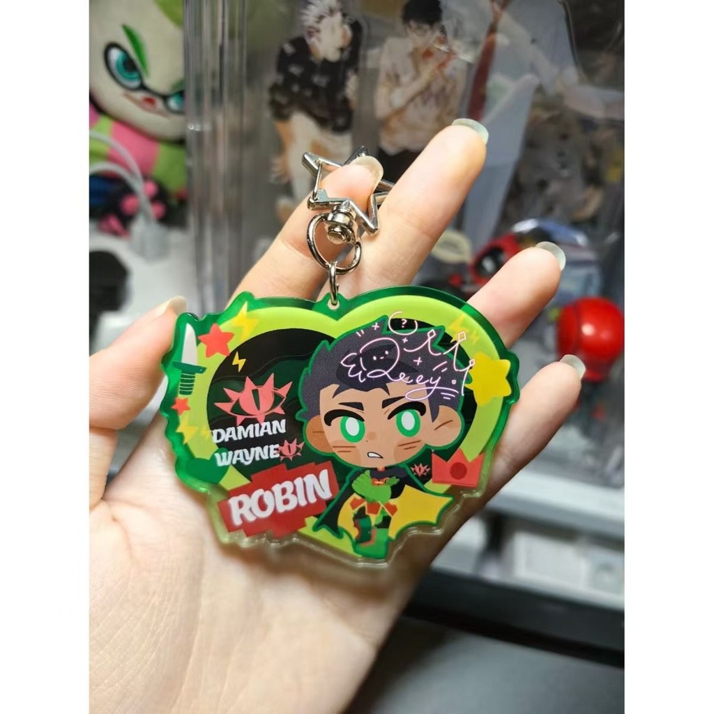 Anime Keychain Women Jason Todd Acrylic Key Chain Man Key Ring Pendant ...