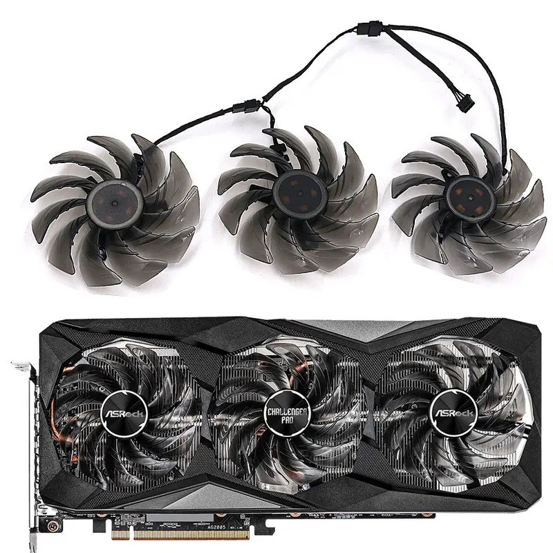85mm CF9010H12S Graphics fan for ASROCK RX 6600XT 6600 6700 XT 6800 ...