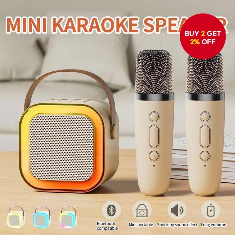K12 Bluetooth Microphone Karaoke Speaker RGB Light Portable Mini ...