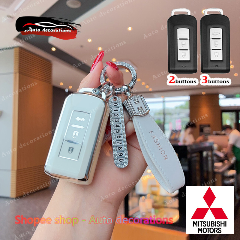 2/3buttons car key case For Mitsubishi Xpander Attrage Outlander Triton ...