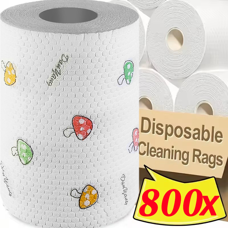 Disposable Lazy Rags / Washable Paper Non-woven Dish Cloths / Kitchen ...