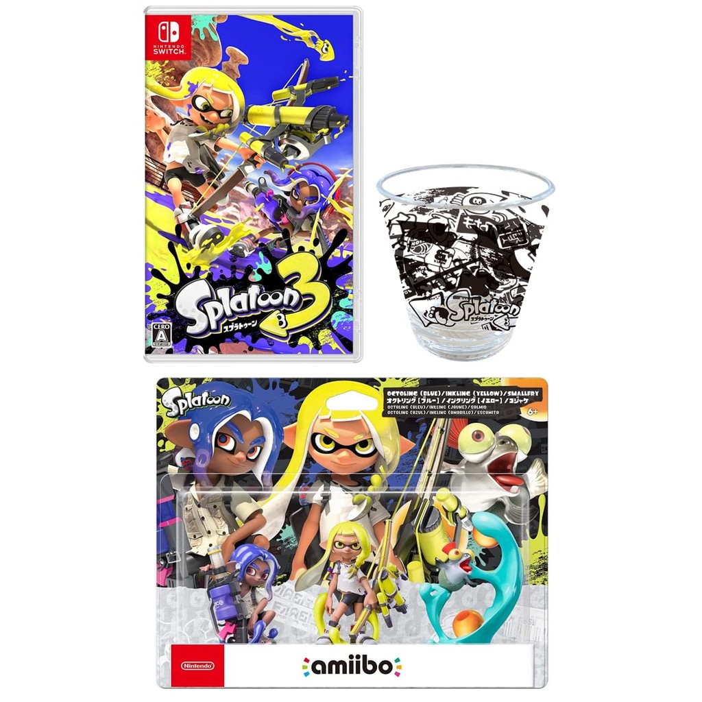 Ships In Original Shipping Box Splatoon 3 Switch Amiibo Triple 