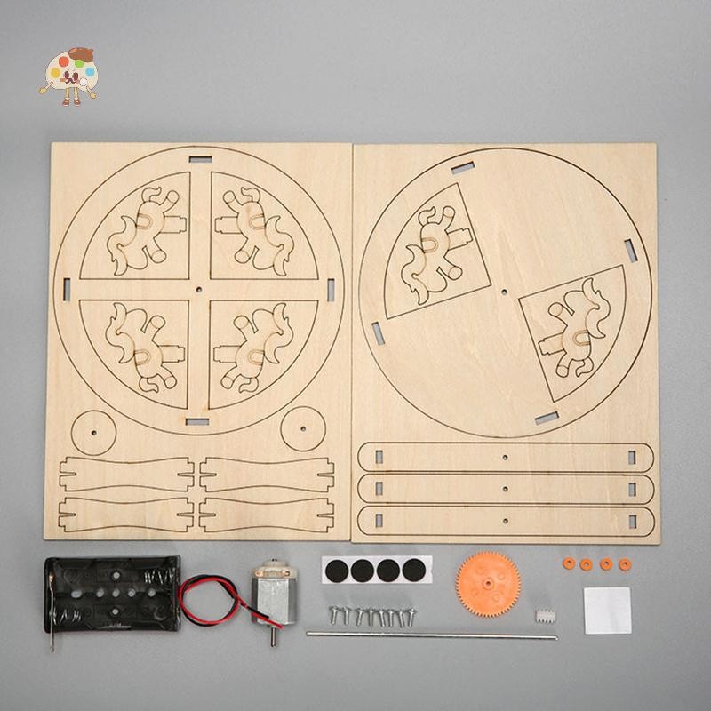 LON Wood Merry-go-round Carousel Kits DIY Science Building Projects 3D ...