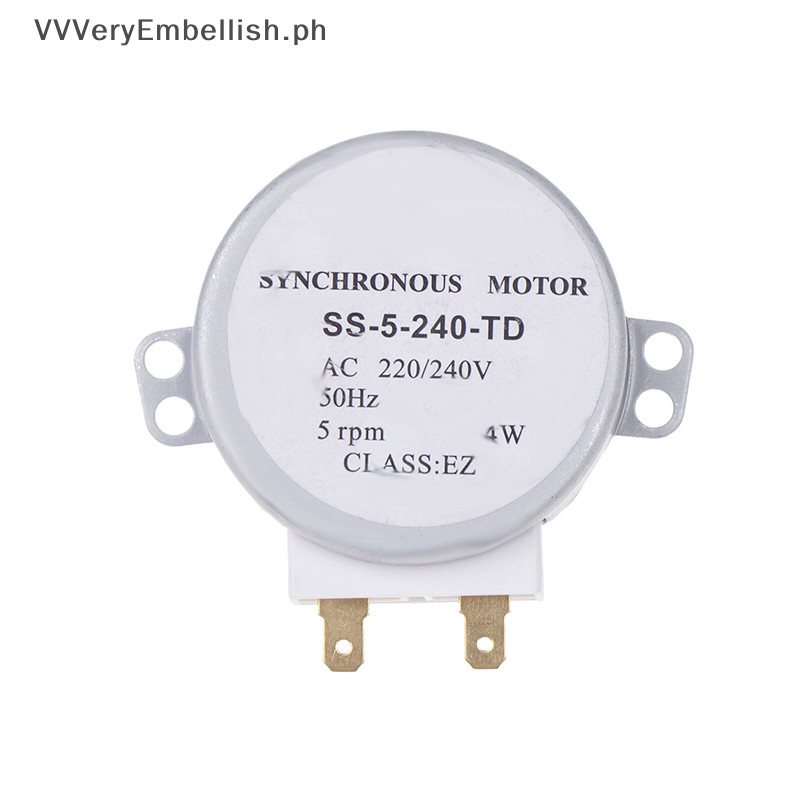 VVVeryEmbellish SS5240TD 220/240V 4W 5RPM Micro Synchronous Motor