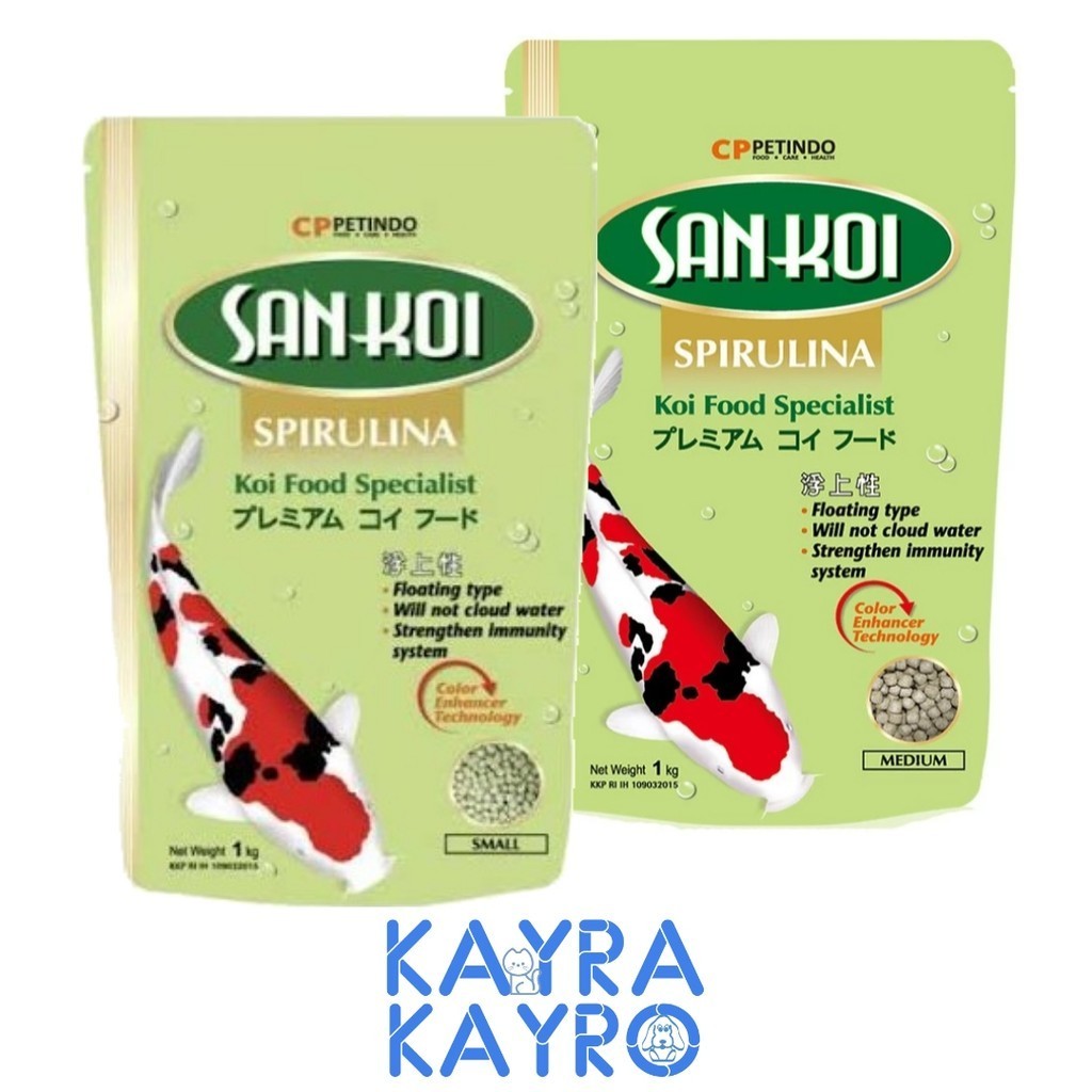 Fresh Look at San Koi Spirulina For Koi Fish 1Kg Koi Fish Food