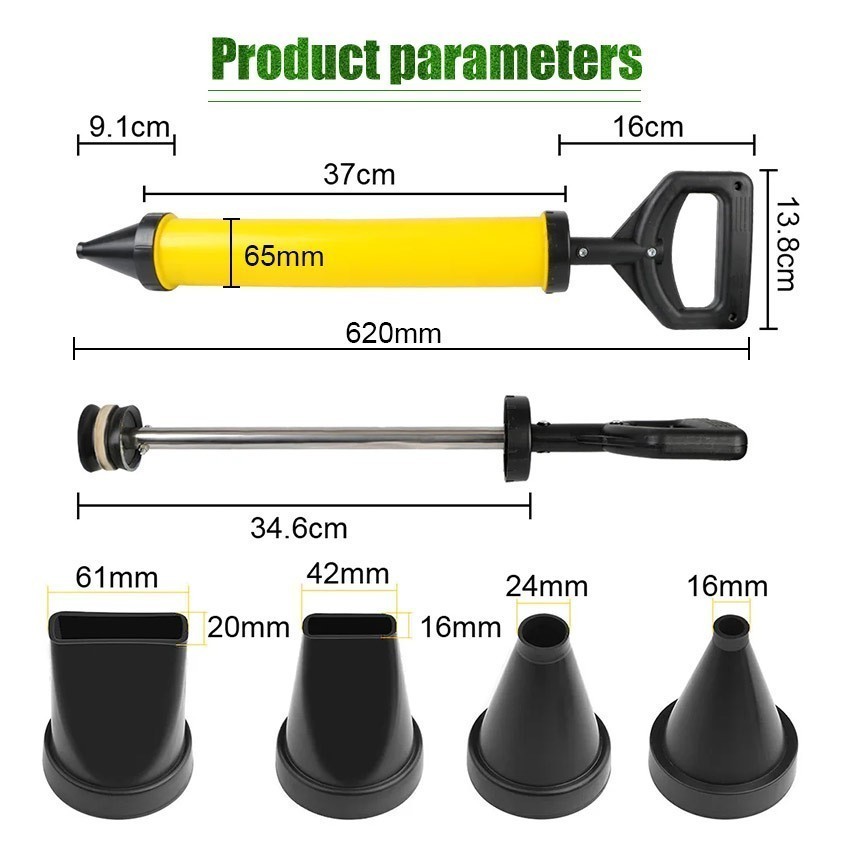 Grout Filling Tools With 4 Nozzles Applicator Caulking Gun Grouting ...