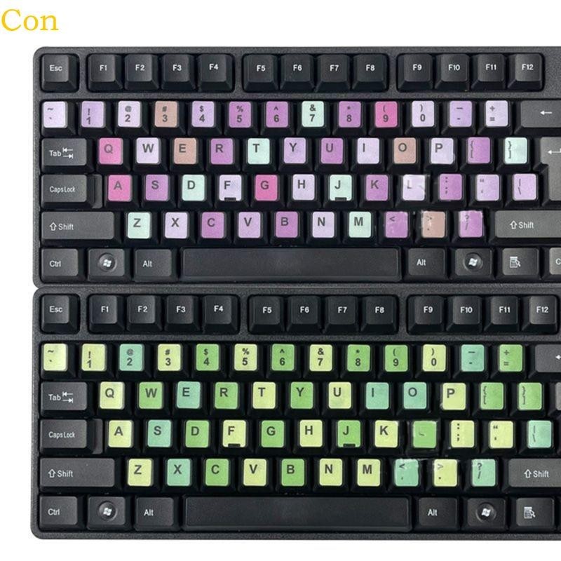 Con Personalize Your Keyboard with Vibrant Key Stickers English ...
