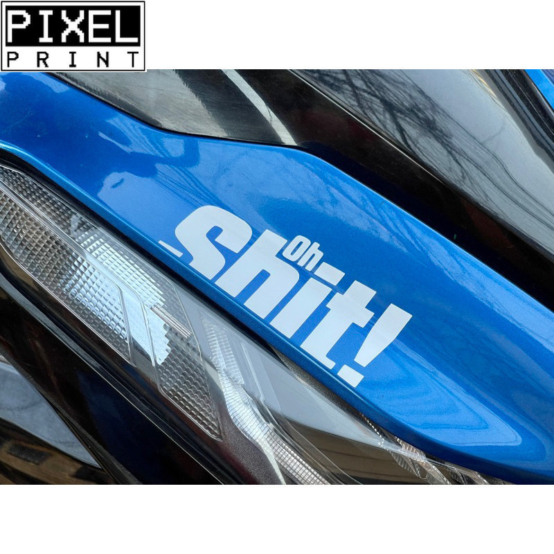 Oh Sht! Stickers for Motorcycle Design Vinyl Sticker Waterproof Decals ...