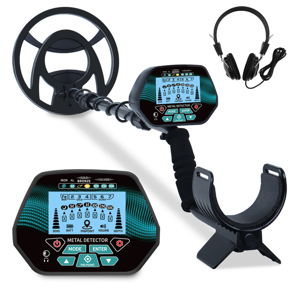 Professional Metal Detector for Adults Pinpoint Gold Detector with LCD ...