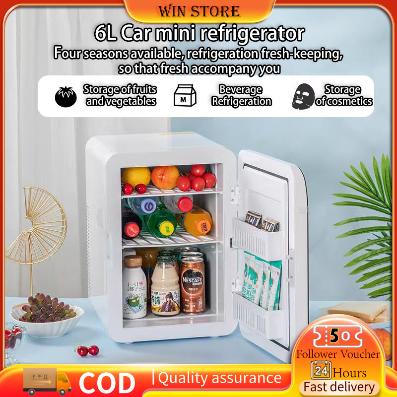 6l mini Car/Household Small refrigerator, mini refrigerator for room ...
