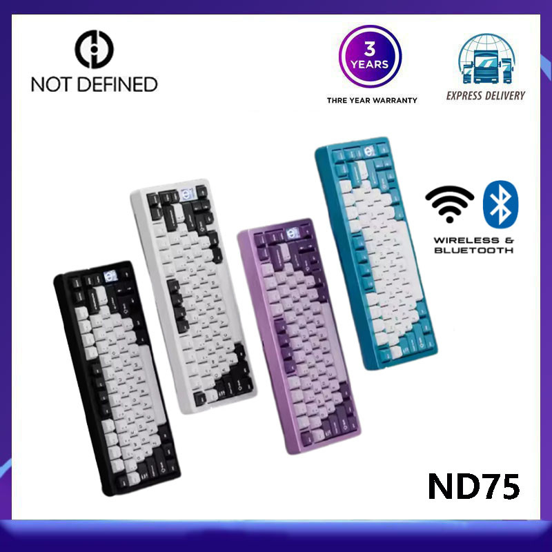 NOT DEFINED ND75 Fully Assembled Hotswappable Mechanical Keyboard with ...