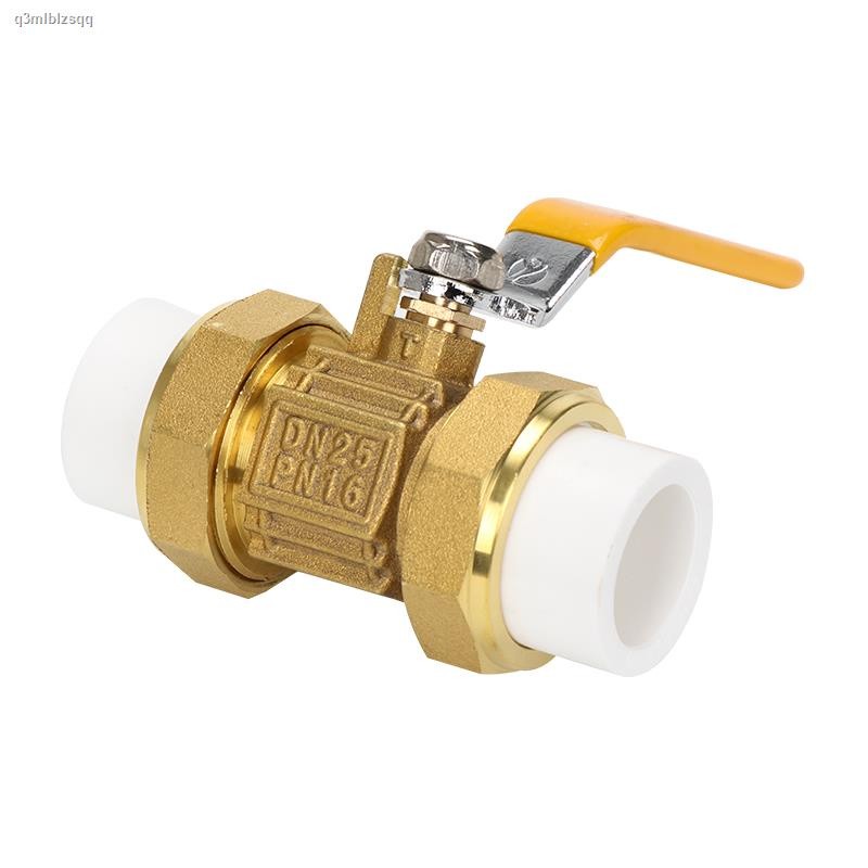 Brass ppr valve ppr double live joint square copper ball valve inner ...