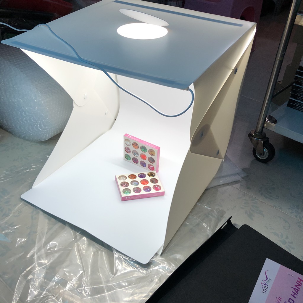 Product photography box with Led 40x40cm comes with 2 black and white ...