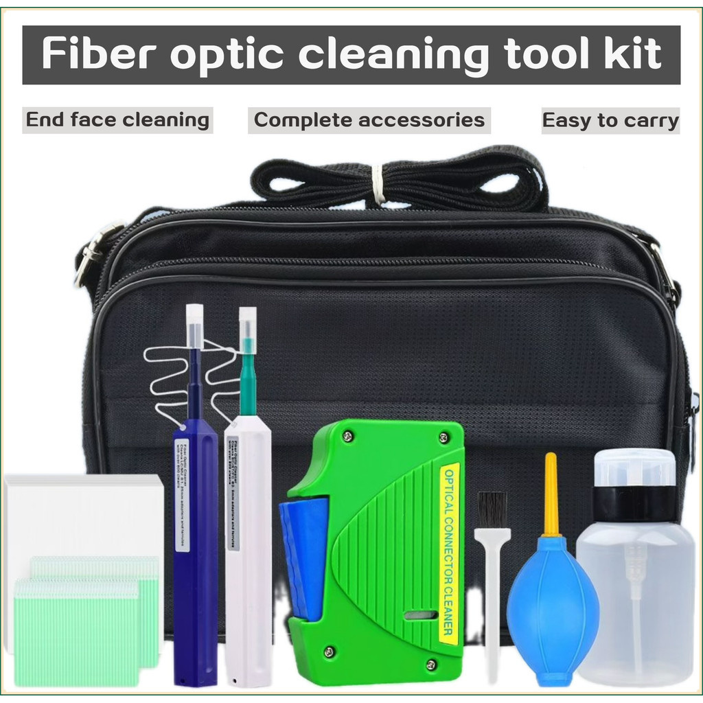 Fiber Optic Cleaning Kit with Fiber Cleaning Cassette for FC SC ST LC ...