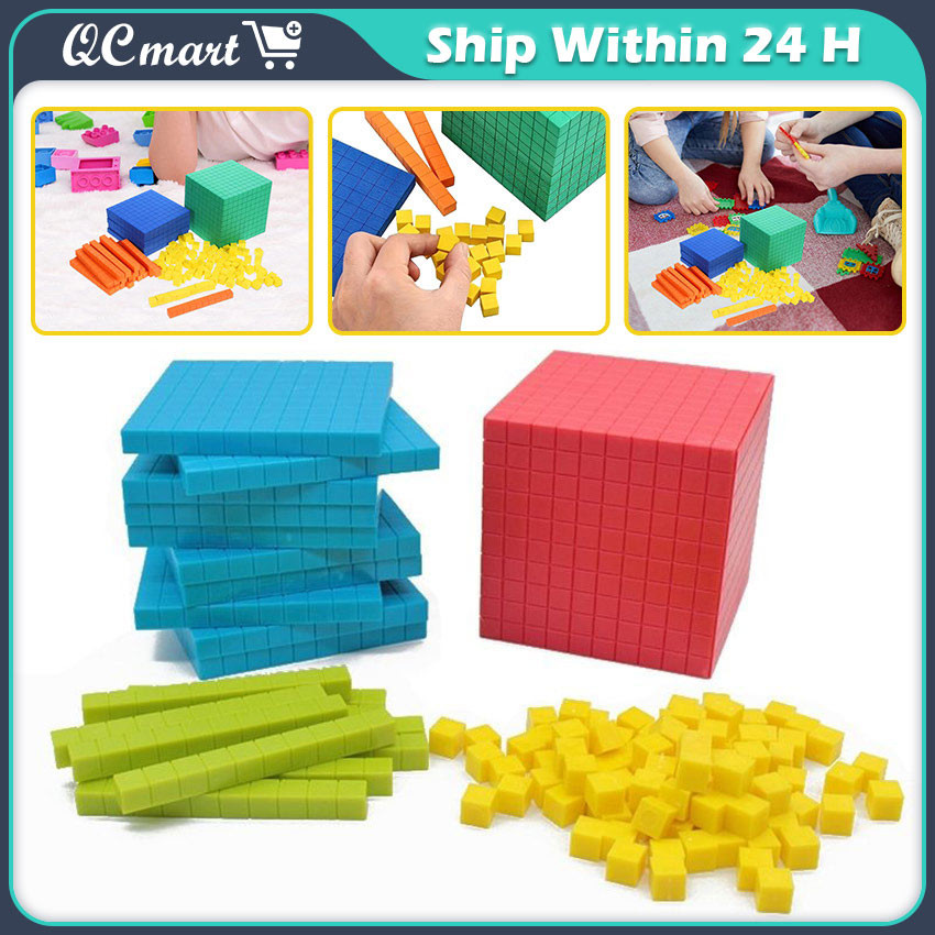 【Fast Shipment】 Demonstration Counting Cubes Stack Toys Base Ten Blocks ...
