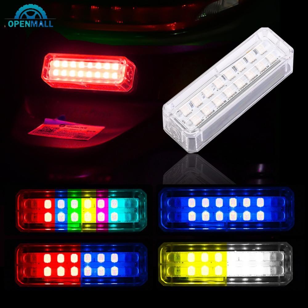 OPENMALL 1Pc Solar Energy Car Warning Light LED Flashlight Indicator In ...