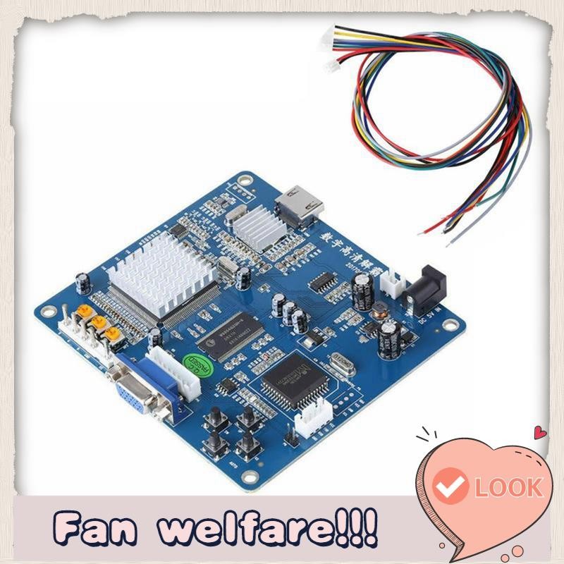 HD Video Output Converter Board VGA/RGB/CGA/EGA/YUV To
