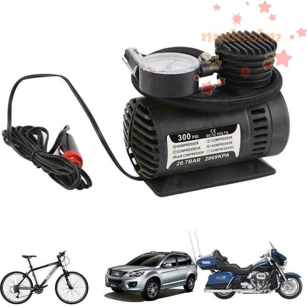 MALCOLM Mini Car Air Compressor, 12V 300psi Electric Tire Air Inflator