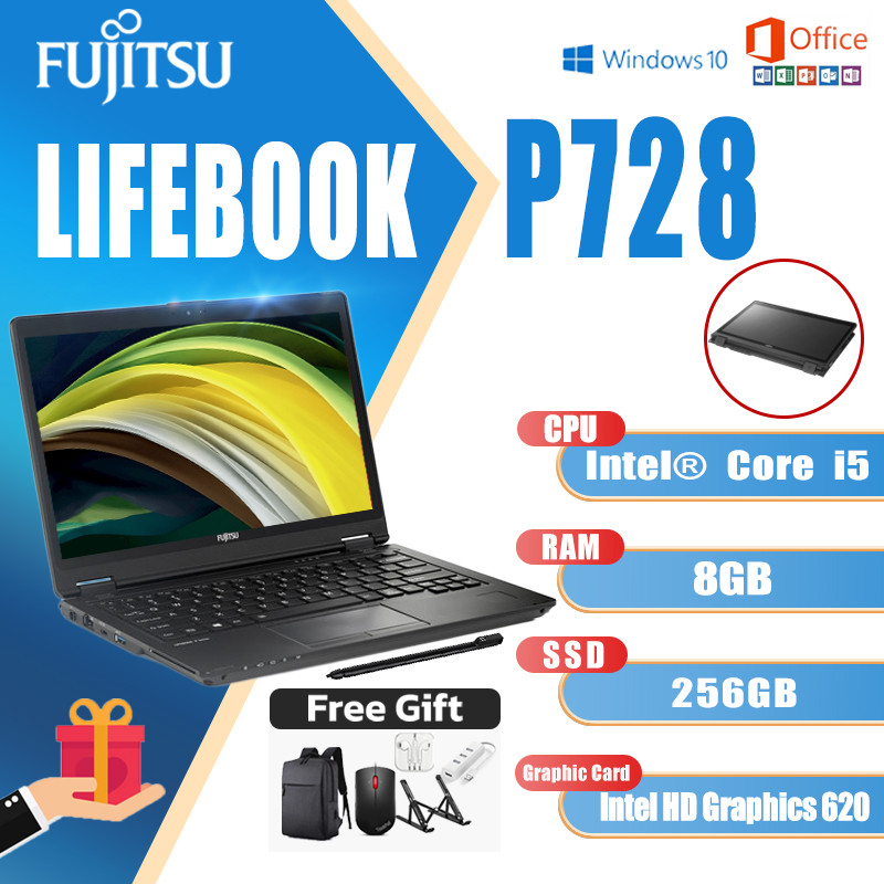 BEST PRICE Fujitsu Lifebook P728 laptop Intel Core i5 8th Gen RAM