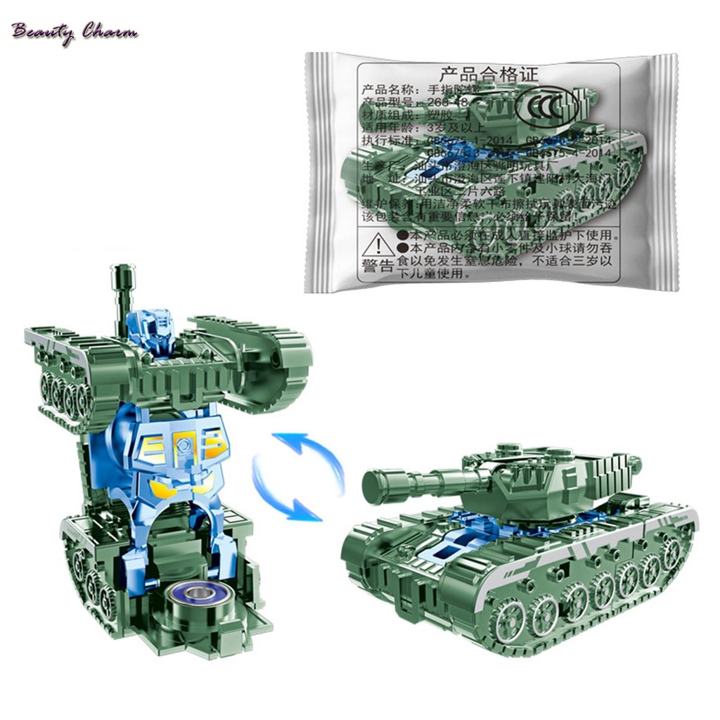 Robotic Tank Fidget Toy Transforming Tank Robot Fidget Spinner for ...