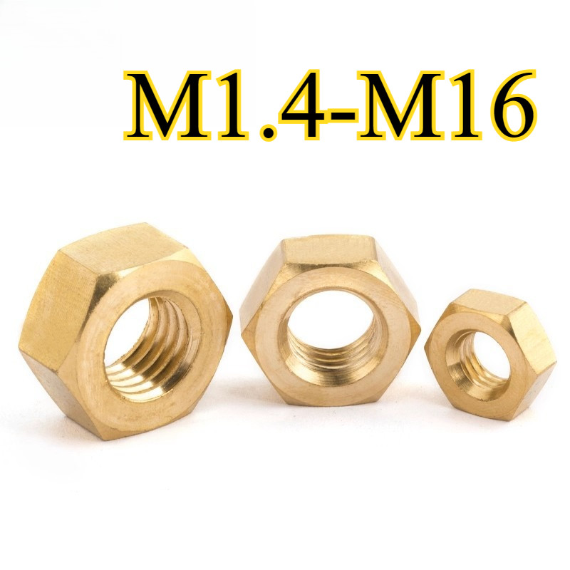 Hex Nut /Copper/Electrical Systems M1.4/M1.6/M2/M2.5/M3-M16 (03-GX-PH ...