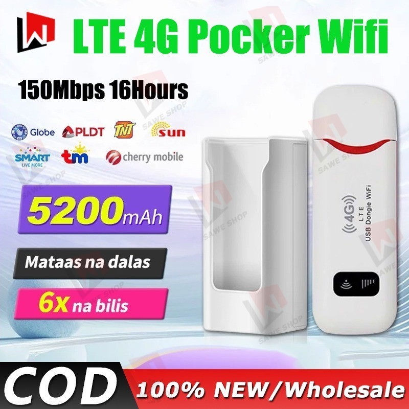 Wireless 4G LTE WiFi Router Modem Hotspot Universal SIM Card 150Mbps ...