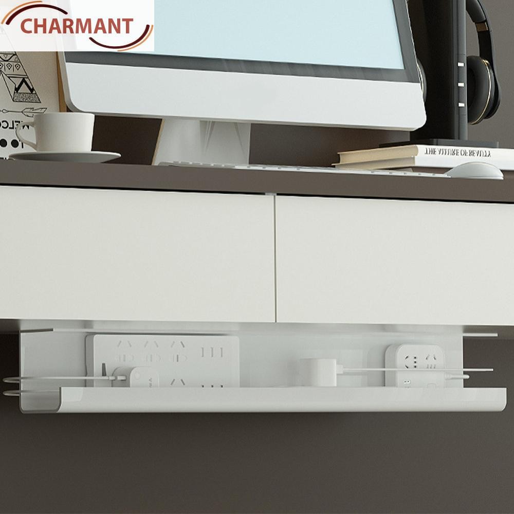Under Desk Cable Management Tray Self Adhesive Metal Cable Tray Basket ...