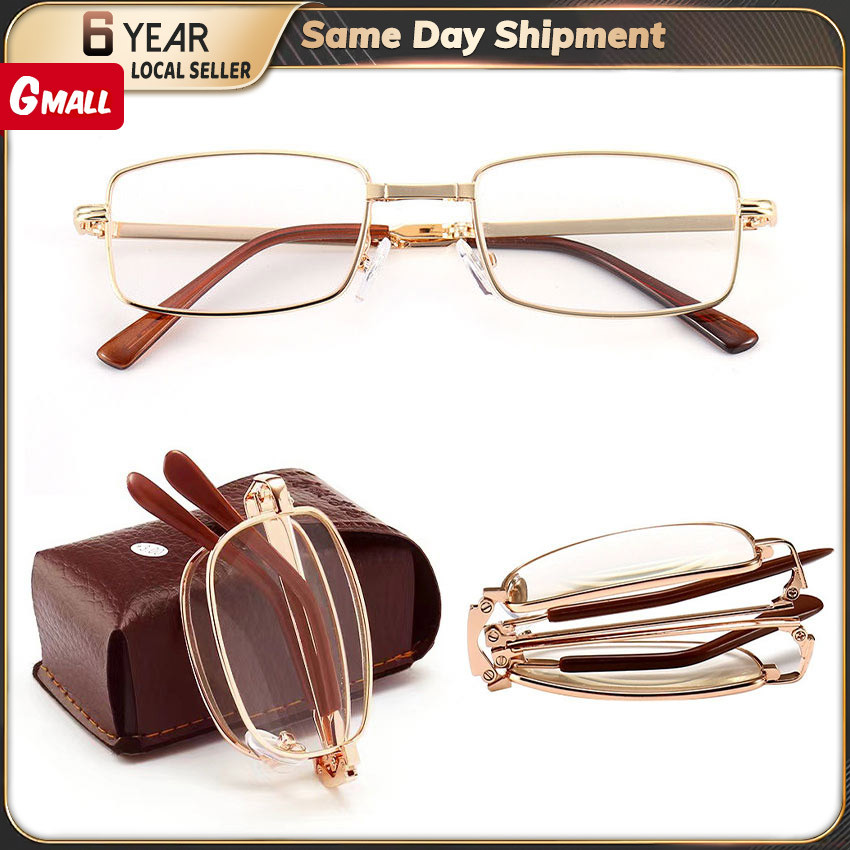 Vintage Foldable Far Sight Eyeglasses Men Women Folding Reading Glasse ...