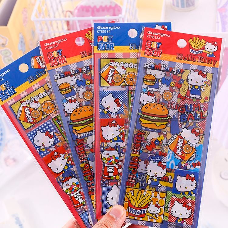 Sticker sticker Goo Card sticker DIY Handbook sticker Cartoon Hello ...