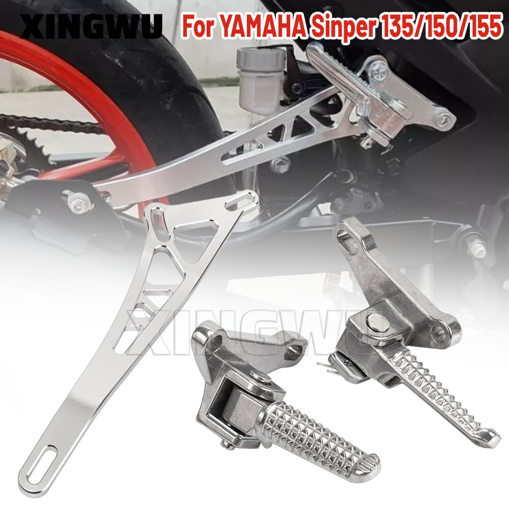 Motorcycle Aluminium Alloy Rear Footrest Rear Passenger Foot Rest foot ...