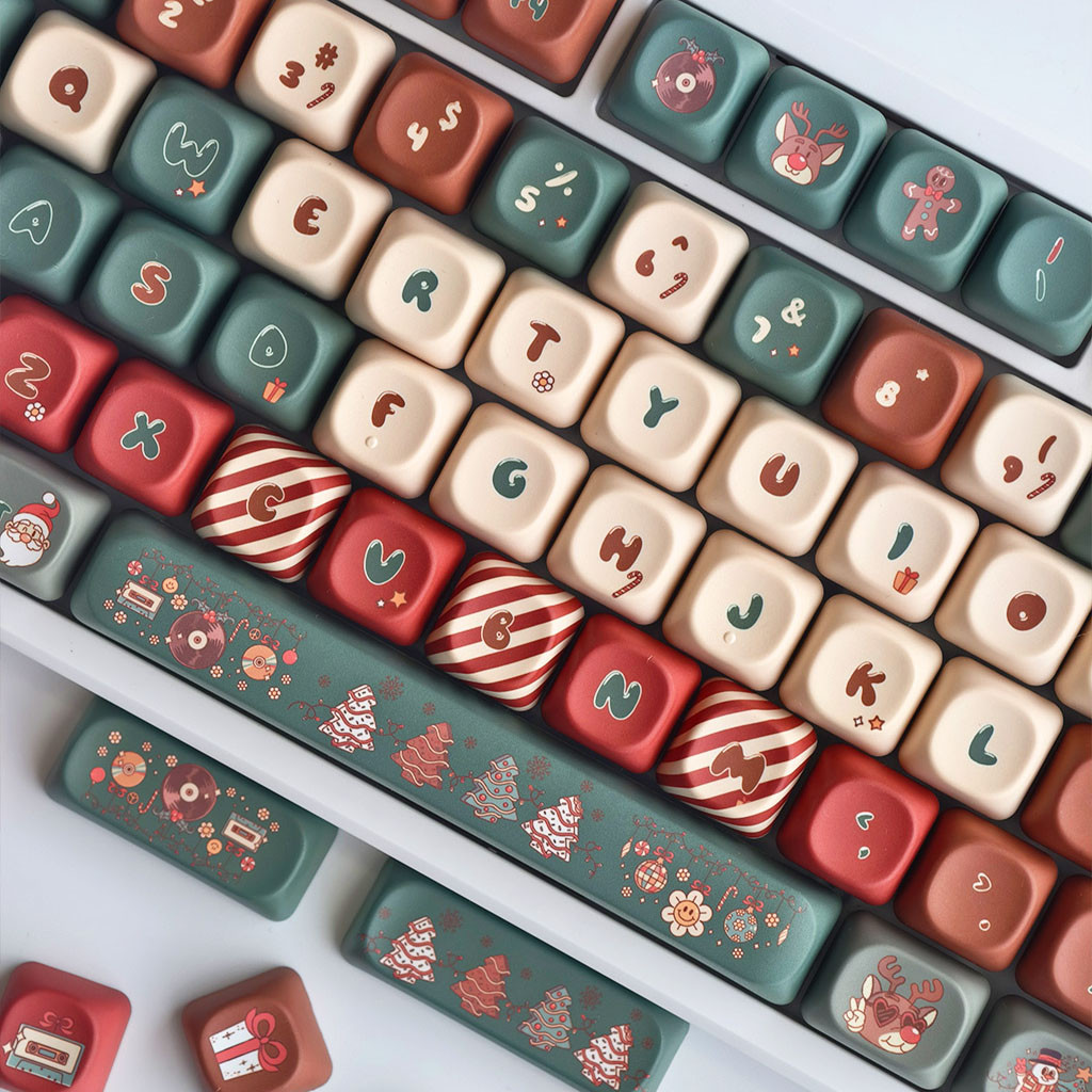 Merry Christmas Keycaps MOA Profile 130 Keys PBT Dye Sublimation ...