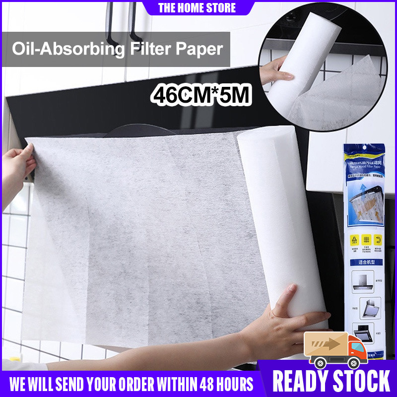 46cm*5m Oil Filter Paper Non-woven Anti Oil Filters Range Hood Oil ...