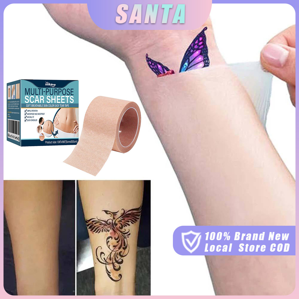 5*5cm Tattoo Flaw Conceal Tape Waterproof Natural Concealer Sticker ...