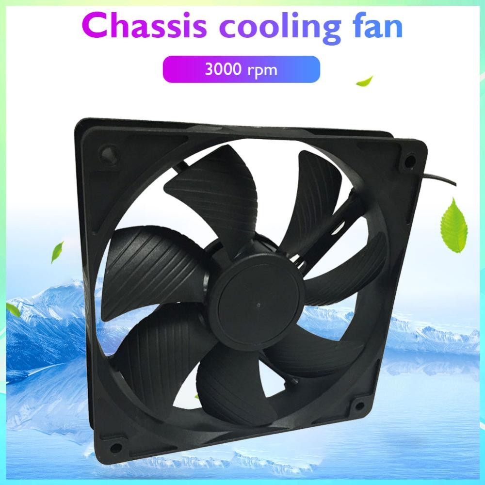 120mm 3000RPM Cooling Workstation Cabinet Radiator Fan Server Fan PC ...