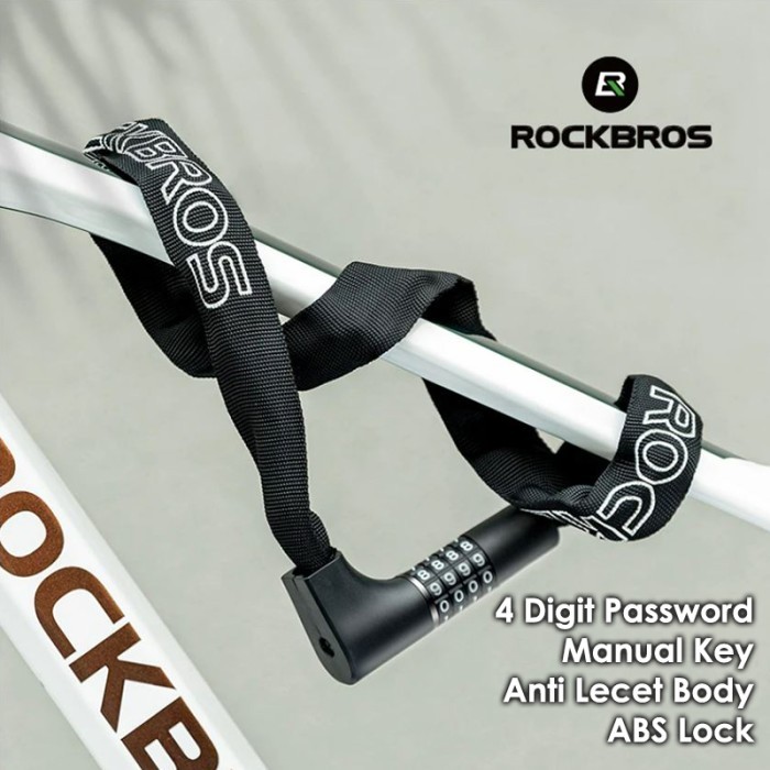 Rockbros Anti-Scratch Bike Lock Password Bicycle Lock Padlock 2001 ...