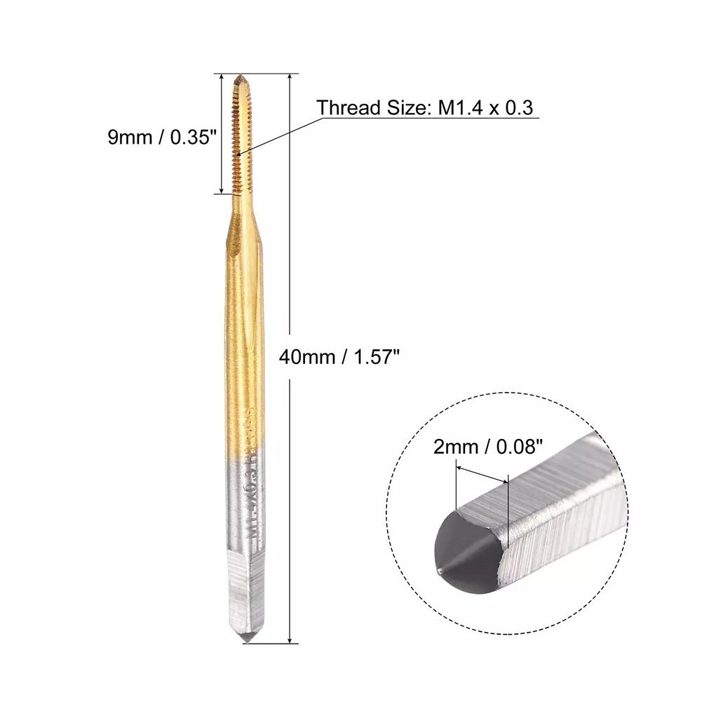 Wear Resistant Cobalt Coated Thread Tap for Clocks Watches and Material